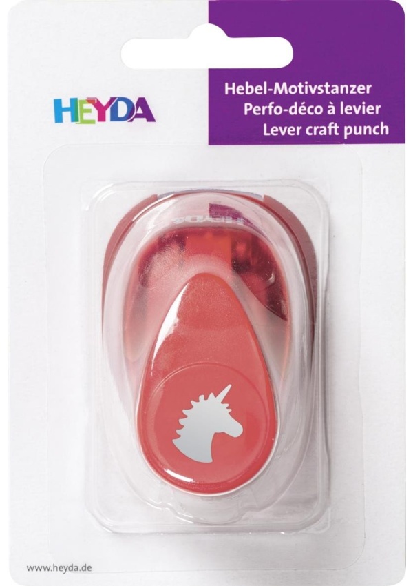 Levně HEYDA ozdobná děrovačka velikost S - jednorožec 1,7 cm