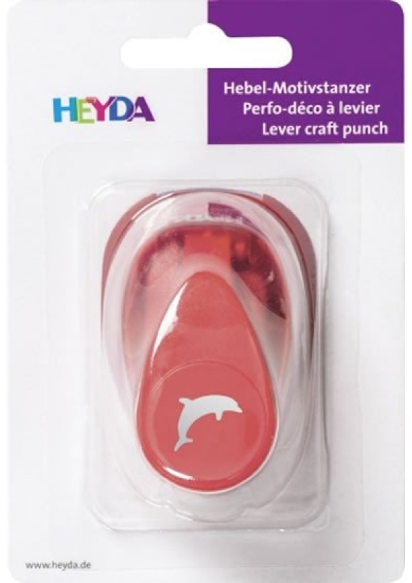 HEYDA ozdobná děrovačka velikost S - delfín 1,7 cm