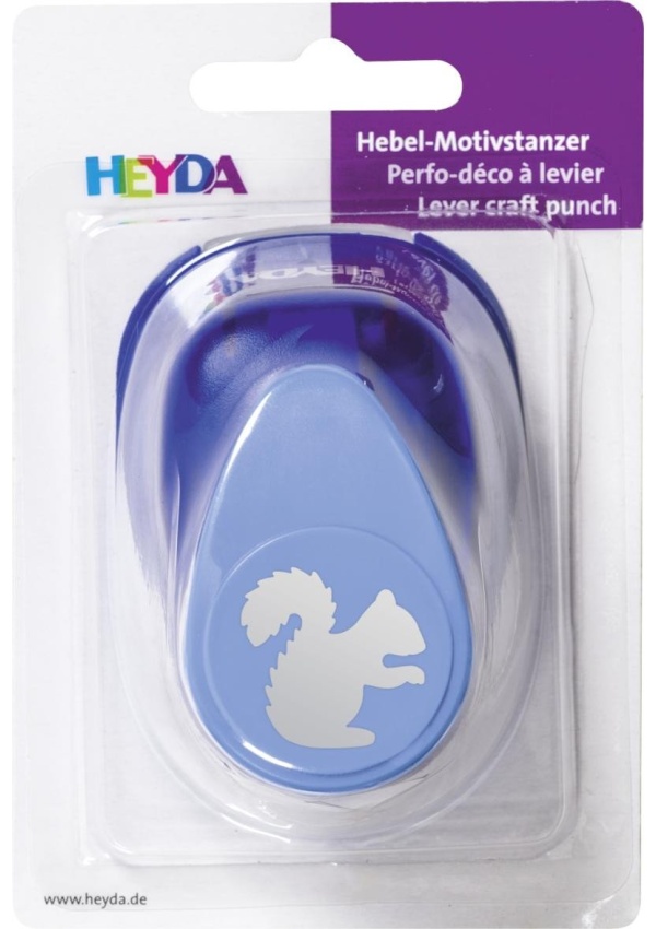 Levně HEYDA ozdobná děrovačka velikost L - veverka 2,5 cm