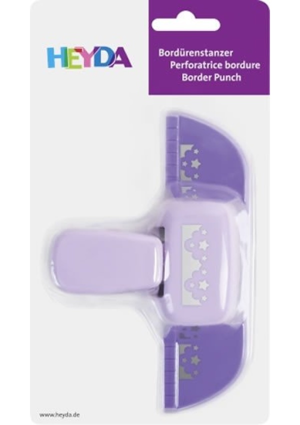 HEYDA ozdobná děrovačka lemovací - hvězdy 1,5 cm