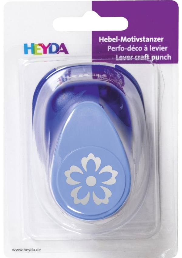 HEYDA ozdobná děrovačka 3D velikost L - květina 2,5 cm