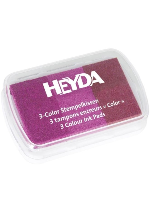 HEYDA Razítkovací polštářek - 3 odstíny růžové