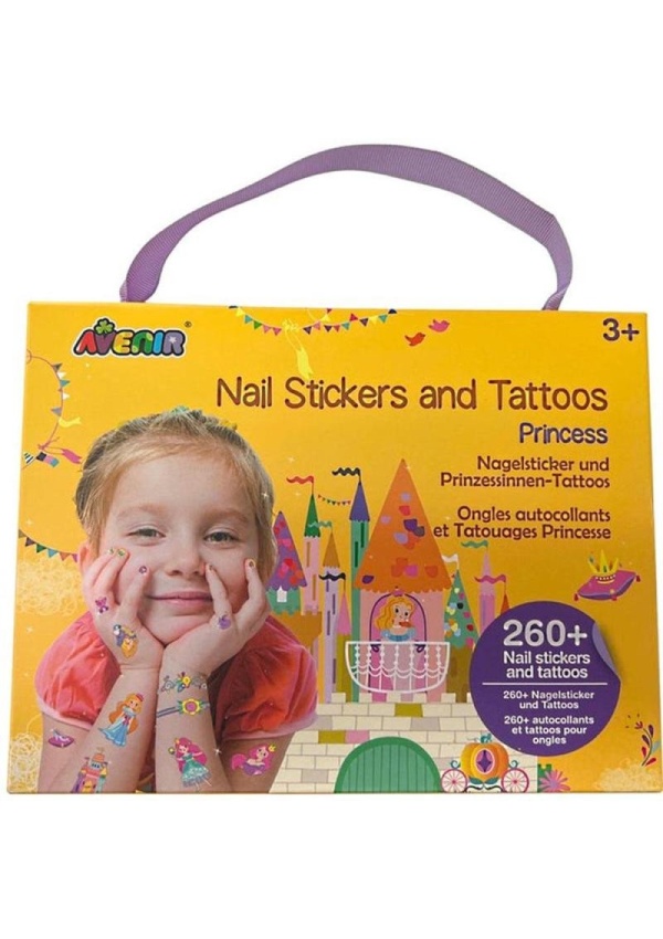 Avenir Nálepky na nehty a tetování - Princezny