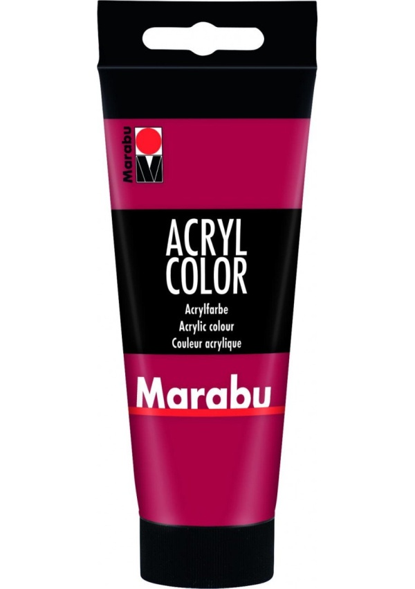 Marabu Acryl Color akrylová barva - karmínově červená 100 ml