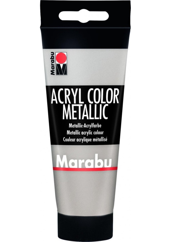 Levně Marabu Acryl Color akrylová barva - stříbrná 100 ml