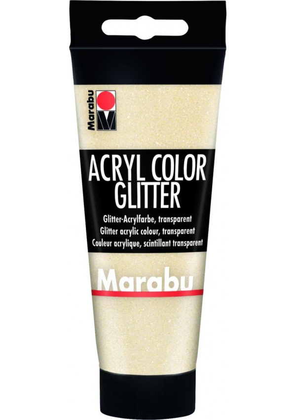 Levně Marabu Acryl Color akrylová barva - zlatá glitr 100 ml