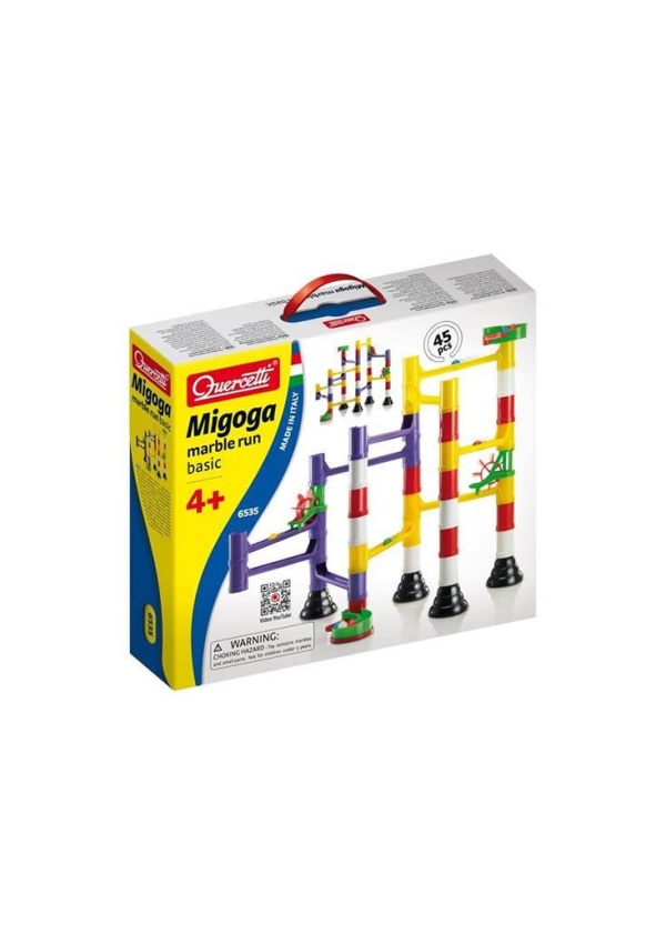 Levně Migoga Marble Run Basic - Barevná kuličková dráha