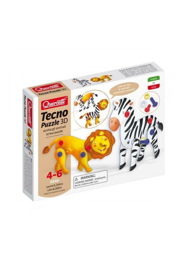 Tecno Puzzle 3D lev a zebra