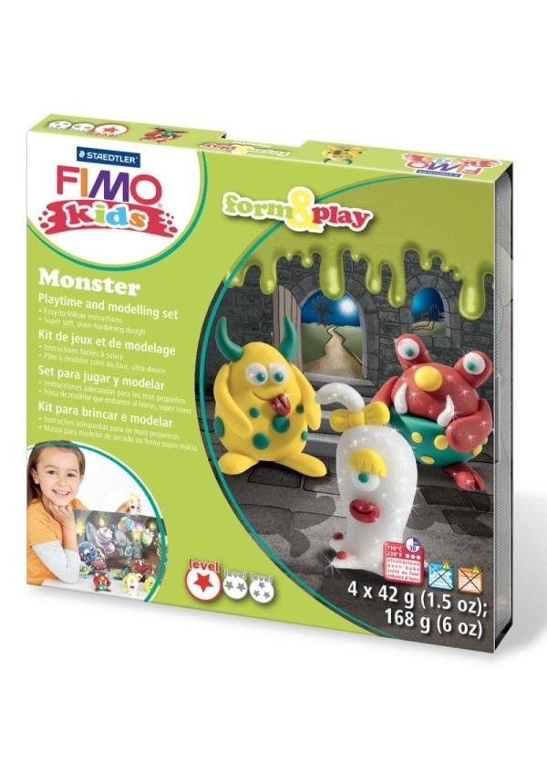 FIMO sada kids Form & Play - Příšerky