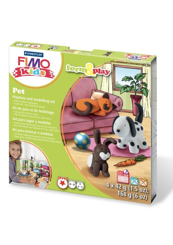 FIMO sada kids Form & Play - Mazlíčci