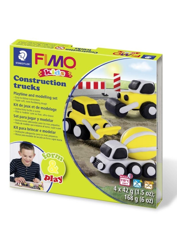 FIMO sada kids Form & Play - Stavební auta