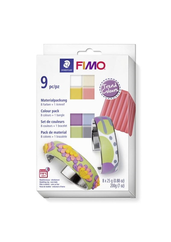 FIMO Soft sada 8+1 - trend colours
