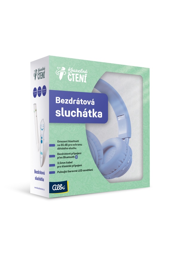 KČ - Bezdrátová sluchátka (modrá)