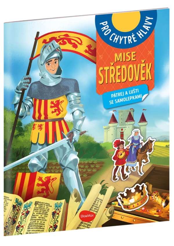 Levně MISE STŘEDOVĚK – Pátrej a lušti se samolepkami