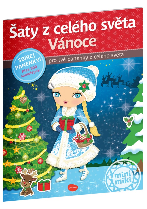 Šaty z celého světa VÁNOCE  Kniha samolepek