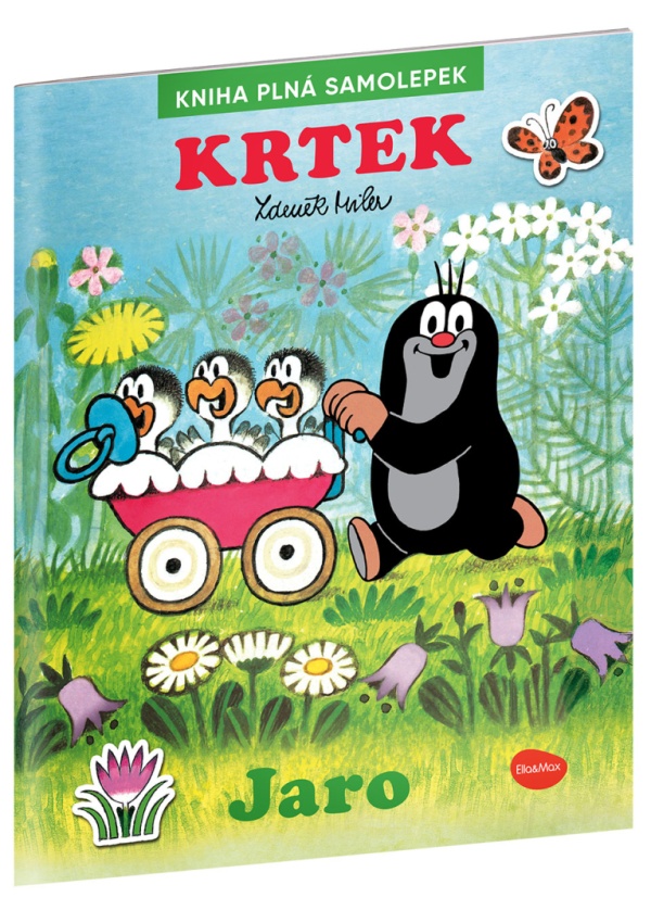 Levně Krtek a Jaro Kniha samolepek