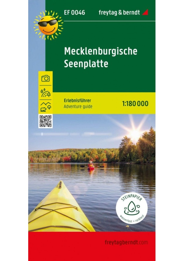 Mecklenburgische Seenplatte, Erlebnisführer 1:180 000 / mapa s průvodcem