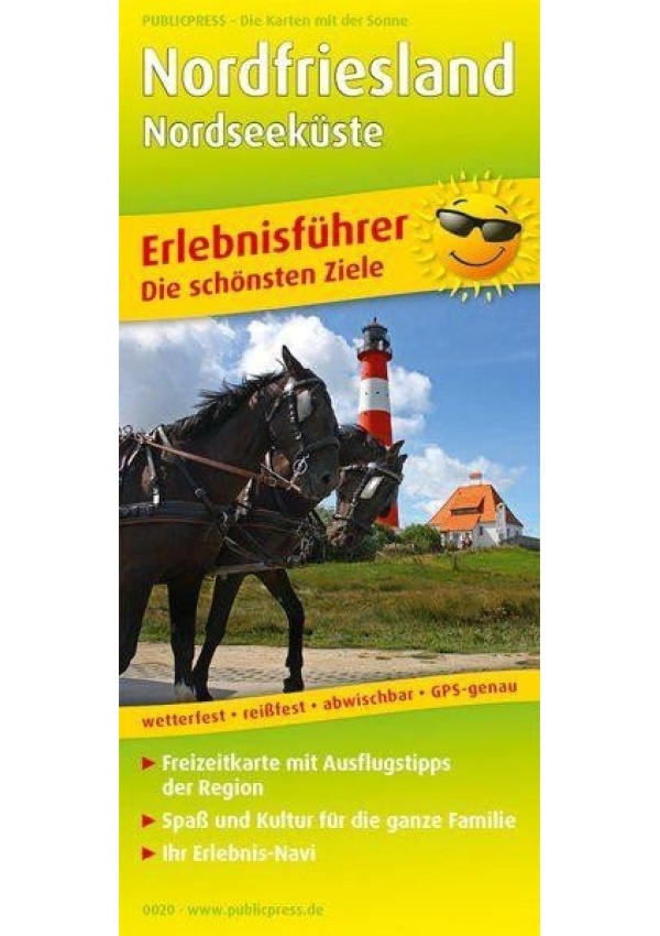 Severní Frísko Pobřeží Severního moře 1:150 000 / mapa s průvodcem