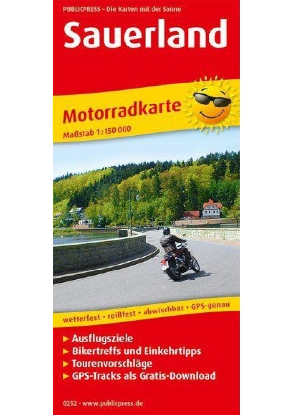 Sauerland 1:150 000 / motocyklová mapa