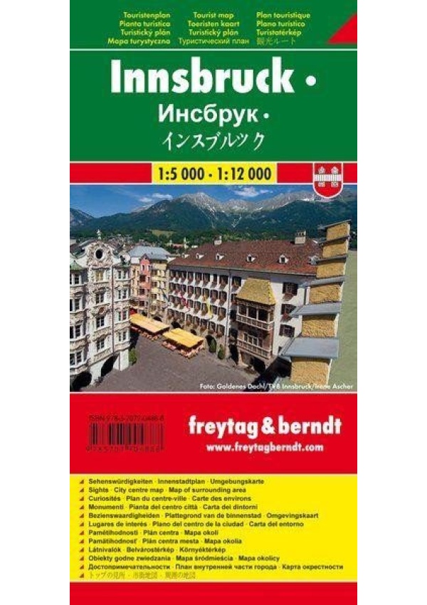 Levně Innsbruck1:5 000-1:12 000 / plán města