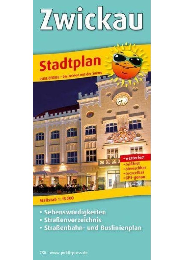 Zwickau 1:150 000 / plán města