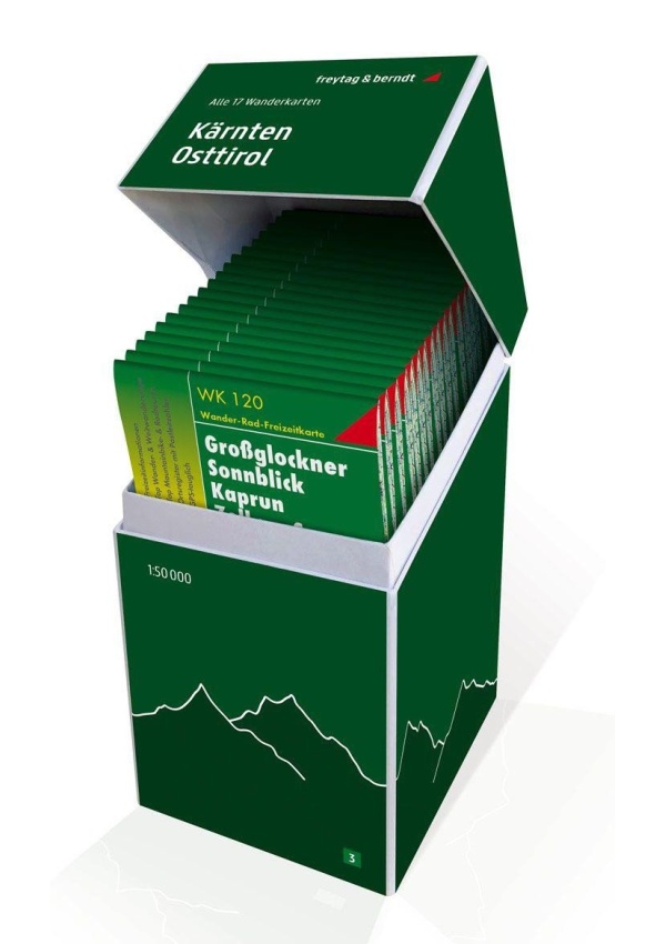 Korutany-Východní Tyrolsko 1:50 000 / sada 20 turistických a cykloturistických map