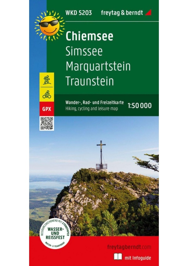 Chiemské jezero 1:50 000 / turistická a cykloturistická mapa s informačním průvodcem