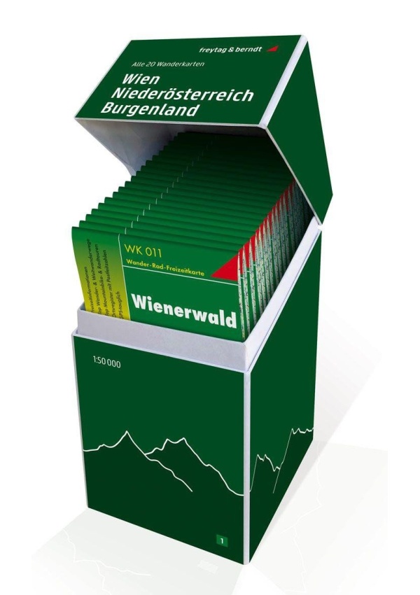 Vídeň-Dolní Rakousko-Burgenland Sada 1:50 000 / turistická a cykloturistická mapa