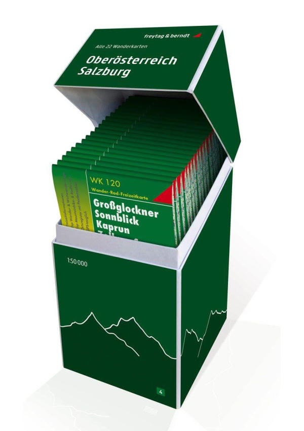 Horní Rakousko-Salcbursko 1:50 000 / sada 22 turistických map