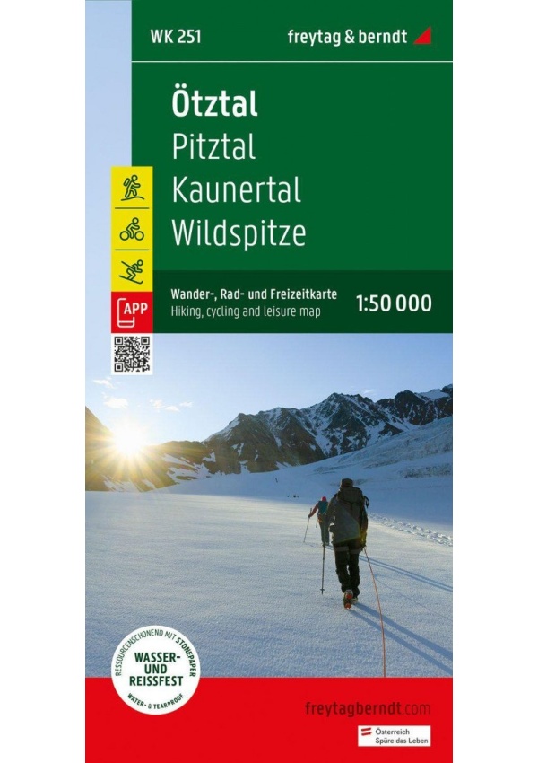 Ötztal 1:50 000 / turistická, cyklistická a rekreační mapa