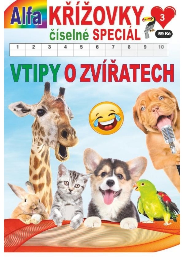 Křížovky číselné speciál 3/2023 - Vtipy o zvířatech
