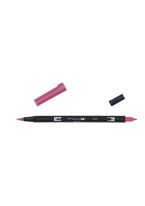 Levně Tombow Oboustranný štětcový fix ABT - hot pink