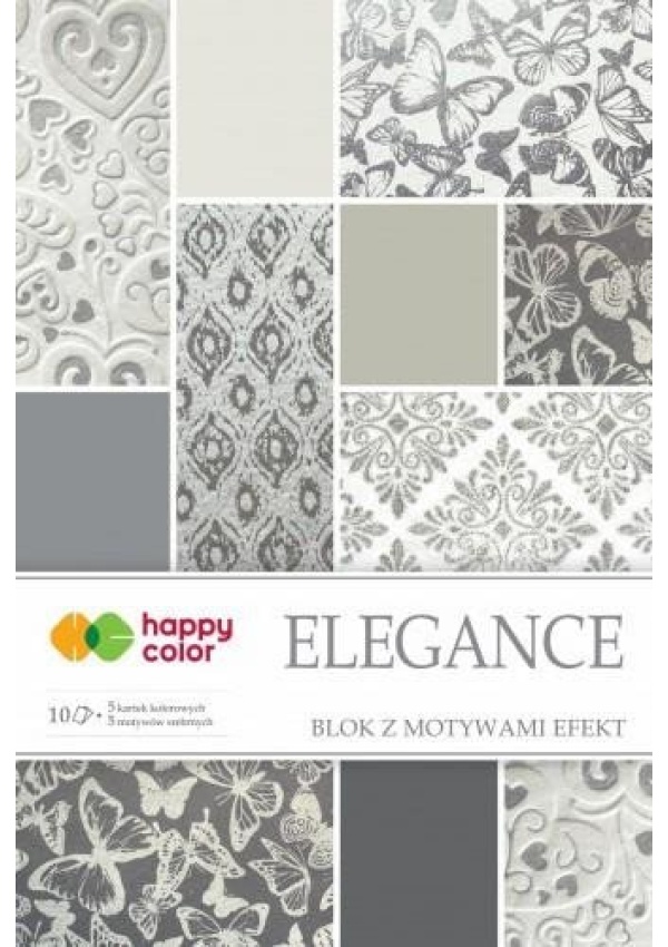Blok s effect papíry 20 x 29 cm Ele gance 170-220 g