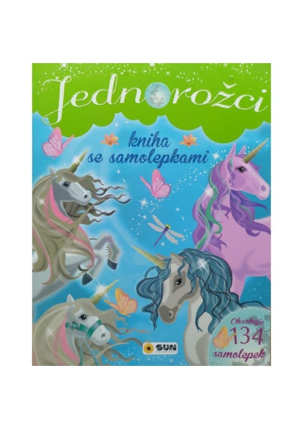 Jednorožci - Zelená Kniha se samolepkami