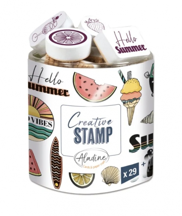 Razítka Creative Stamp, 29 ks - Prázdiny