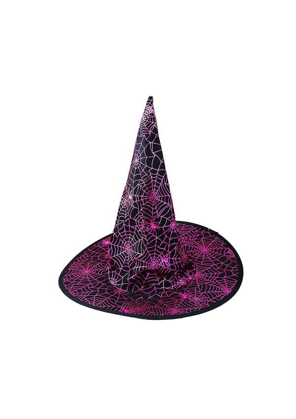 Klobouk čarodejnický dětský s pavučinami