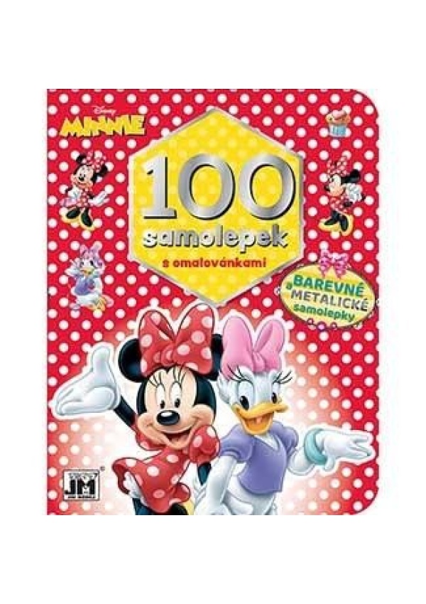 Minnie - 100 samolepek s omalovánkami
