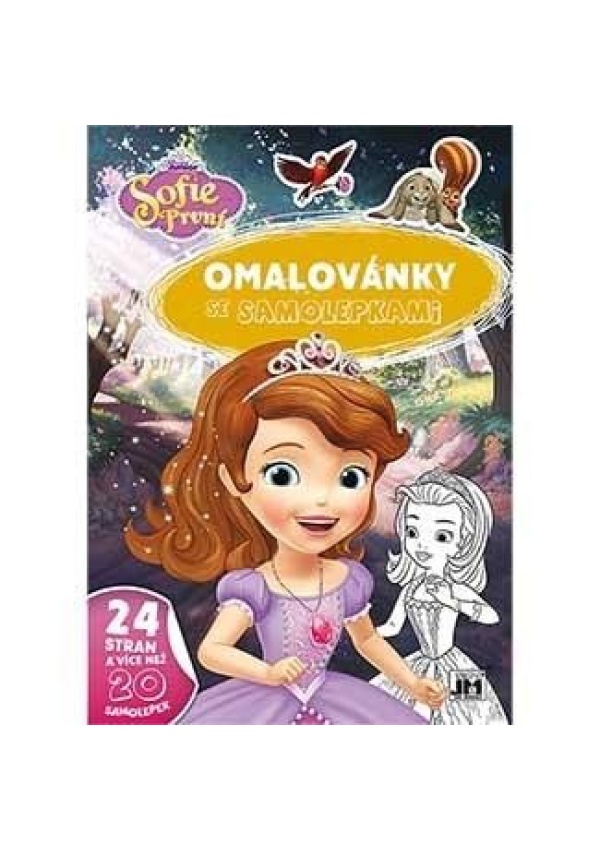 Sofie První - Omalovánky A4 se samolepkami