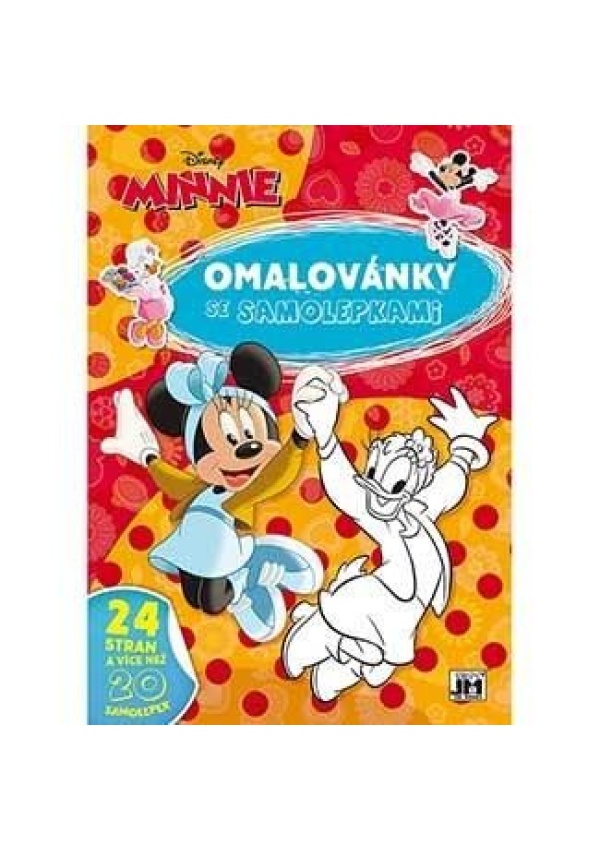 Levně Minnie - Omalovánky A4 se samolepkami