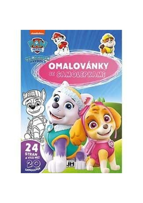 Levně Tlapková patrola - Omalovánky A4 se samolepkami