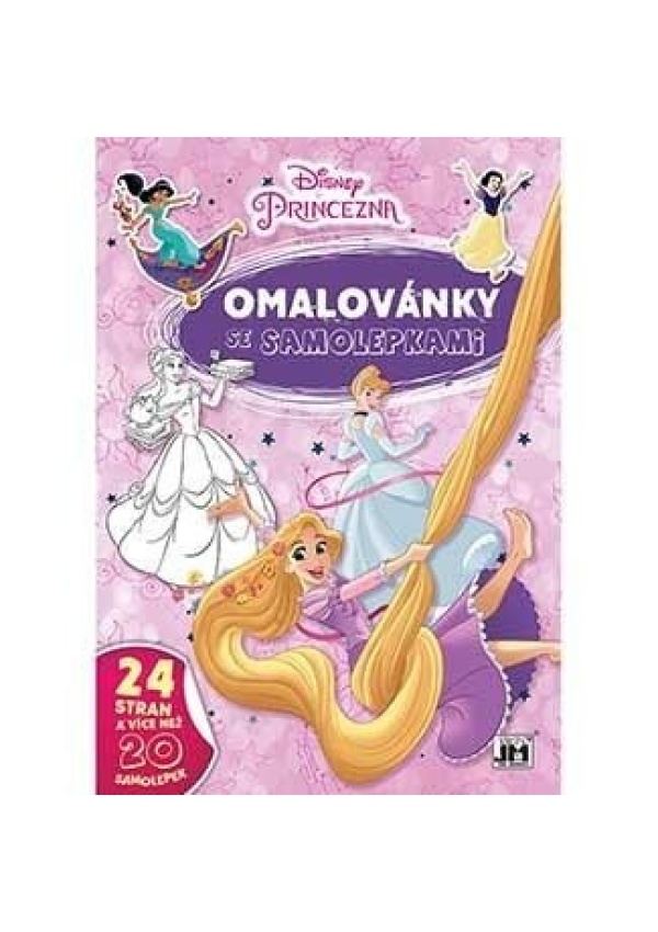 Levně Princezny - Omalovánky A4 se samolepkami