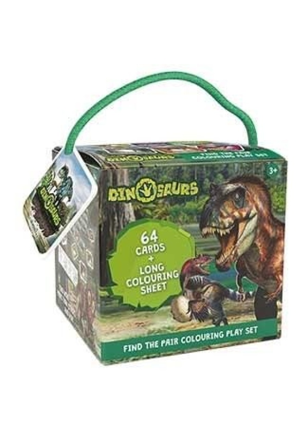 Dinosauři - Pexeso na cesty s omalovánkami