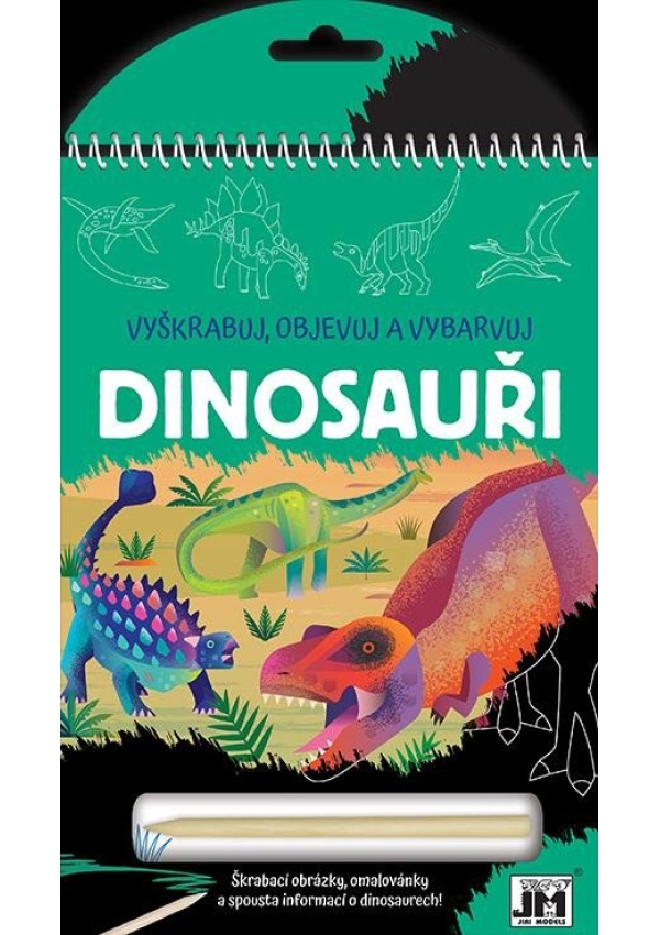 Levně Dinosauři - Vyškrabuj, objevuj, vybarvuj
