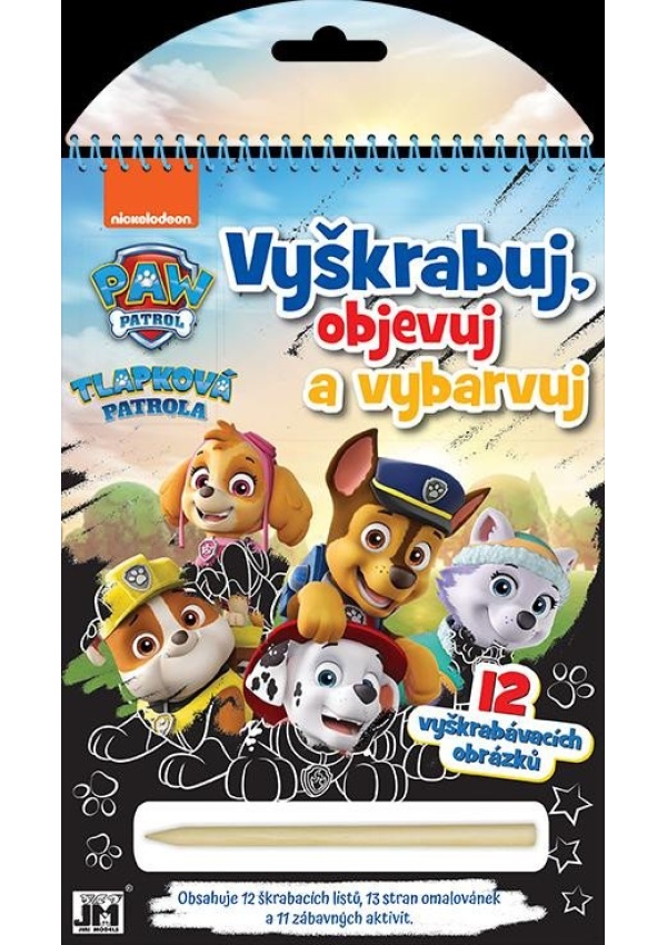 Levně Tlapková patrola - Vyškrabuj, objevuj, vybarvuj