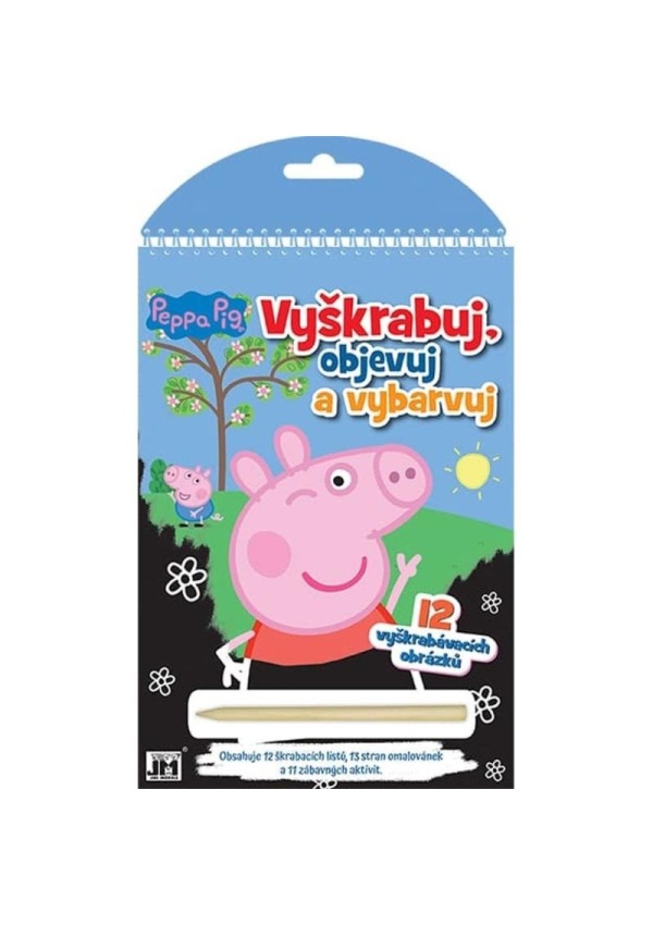 Levně Prasátko Peppa - Vyškrabuj, objevuj, vybarvuj