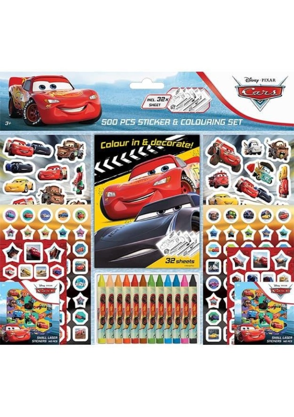 Auta - Samolepkový set 500