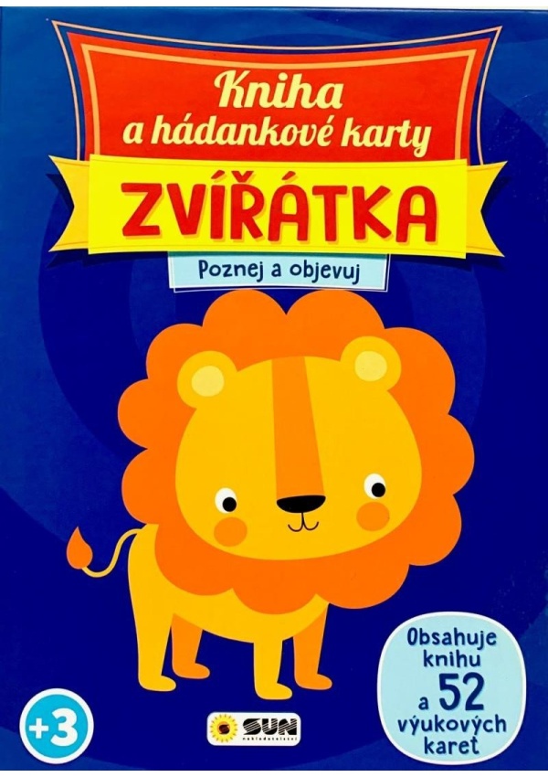 Kniha a hádankové karty Zvířátka - Poznej a objevuj