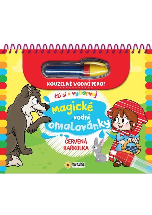 Červená karkulka - Čti a vybarvuj Magické vodní omalovánky