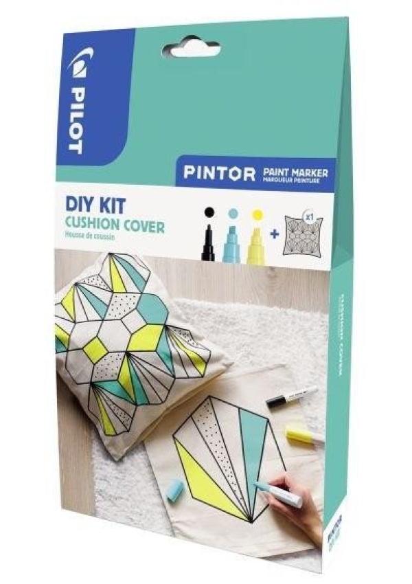 PILOT Pintor Fine Kreativní sada akrylových popisovačů - Bold 3 ks + povlak na polštář