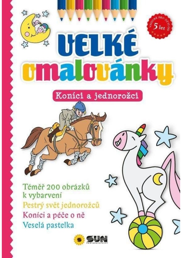 Velké omalovánky Koníci a jednorožci